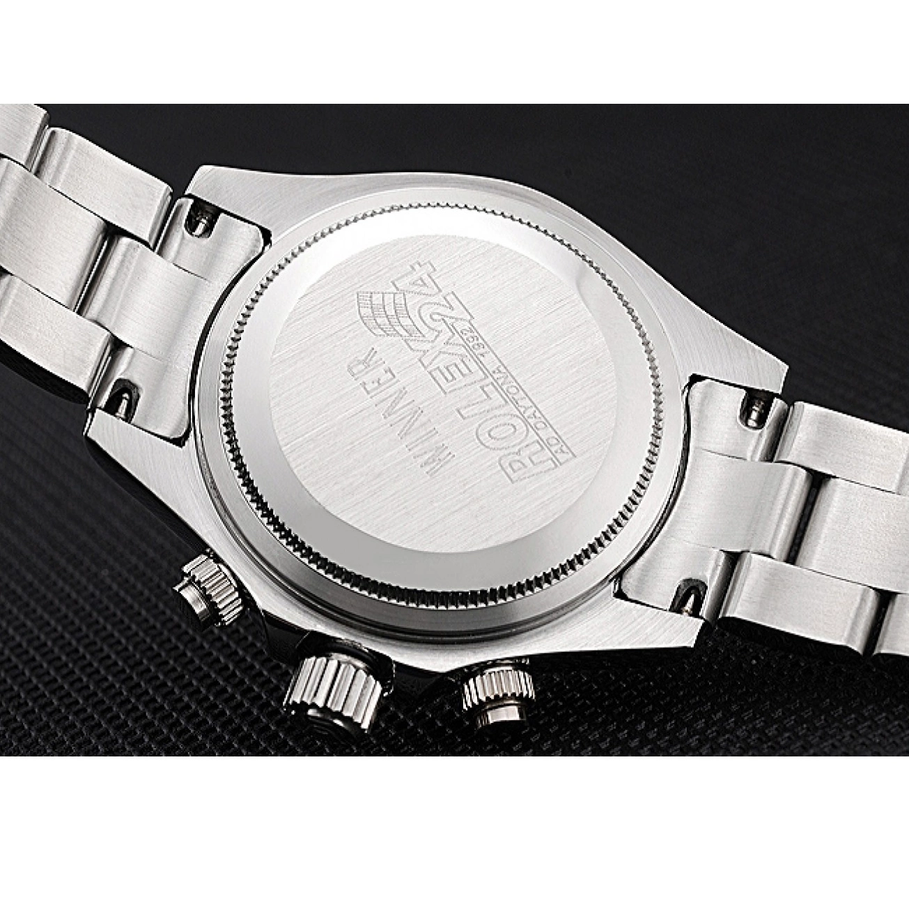 Aaa replica Silver Black Stainless Stainless Cosmograph Steel Case Daytona Rolex Steel Subdials 622635 0616